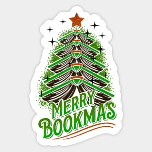 Bookish Ugly Christmas. Ugly Christmas Tree. Sticker
